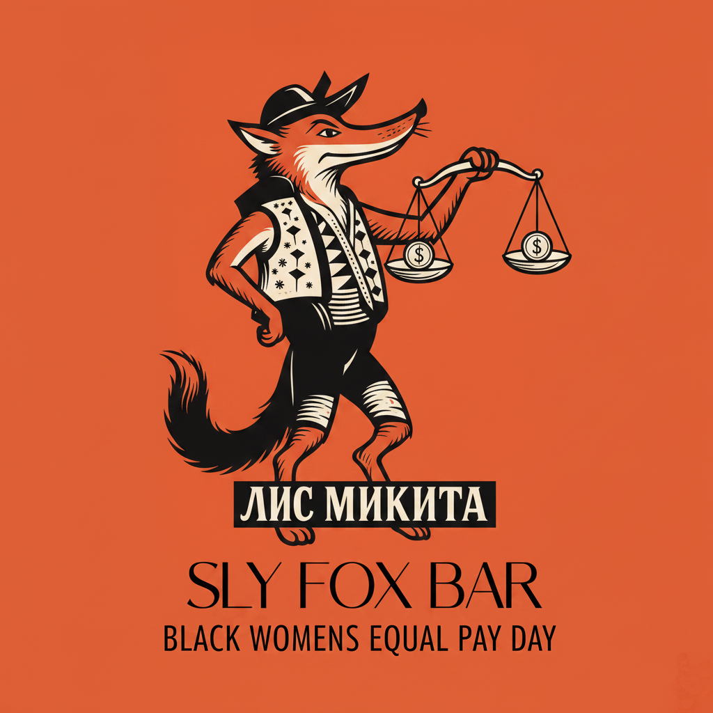 Black Women's Equal Pay Day fox logo