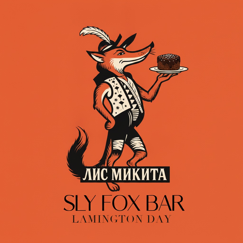 National Lamington Day fox logo