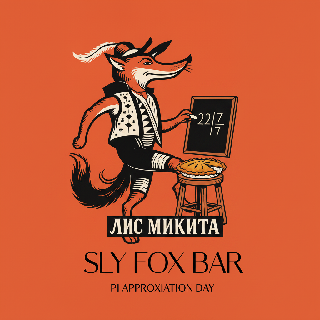 Pi Approximation Day fox logo