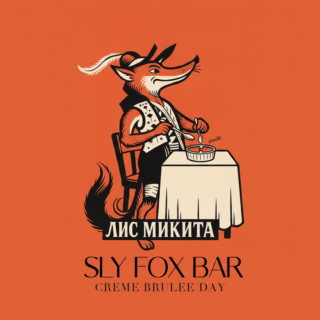 National Crème Brûlée Day fox logo